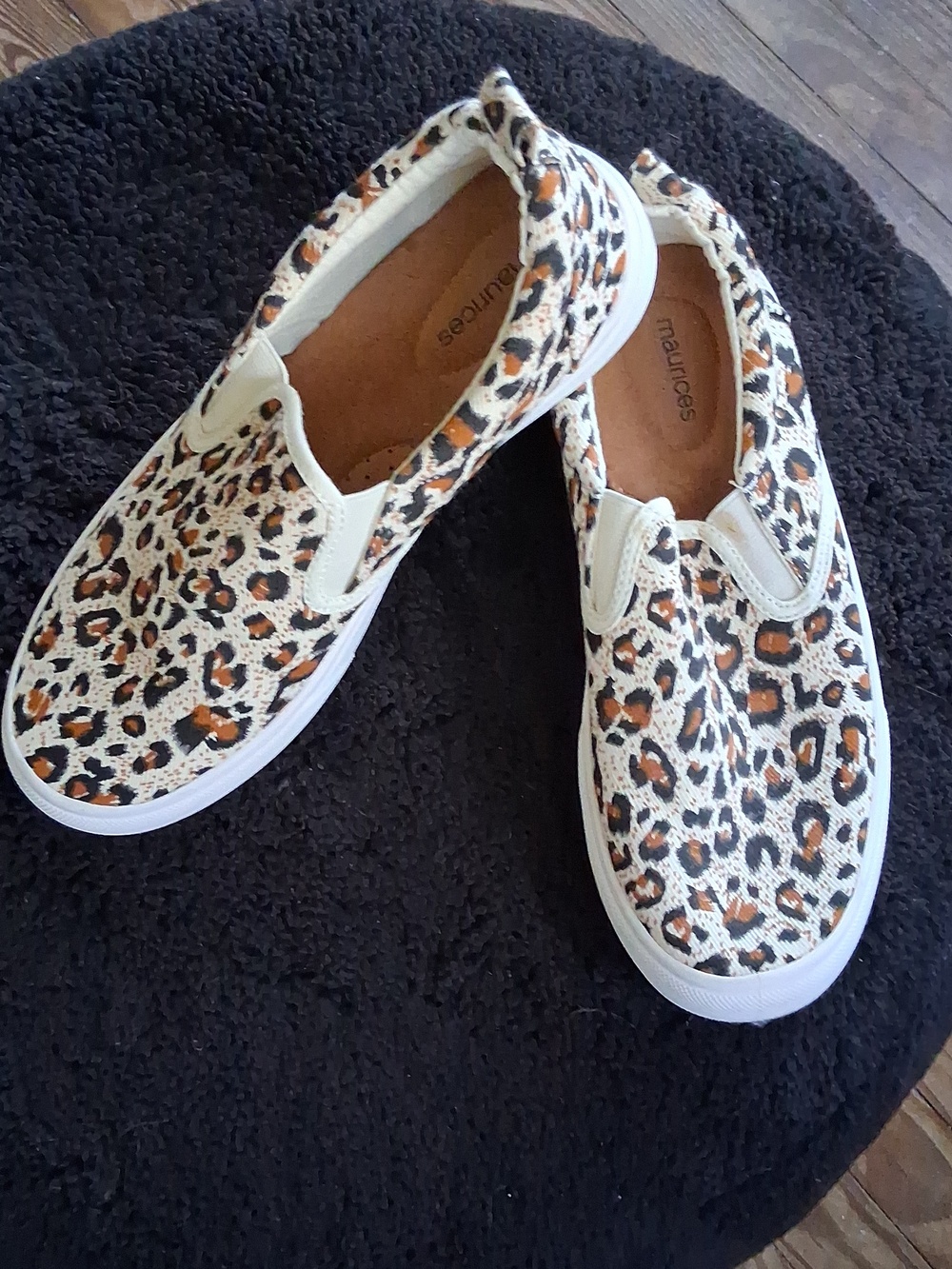 Leopard Print Slip On Shoes